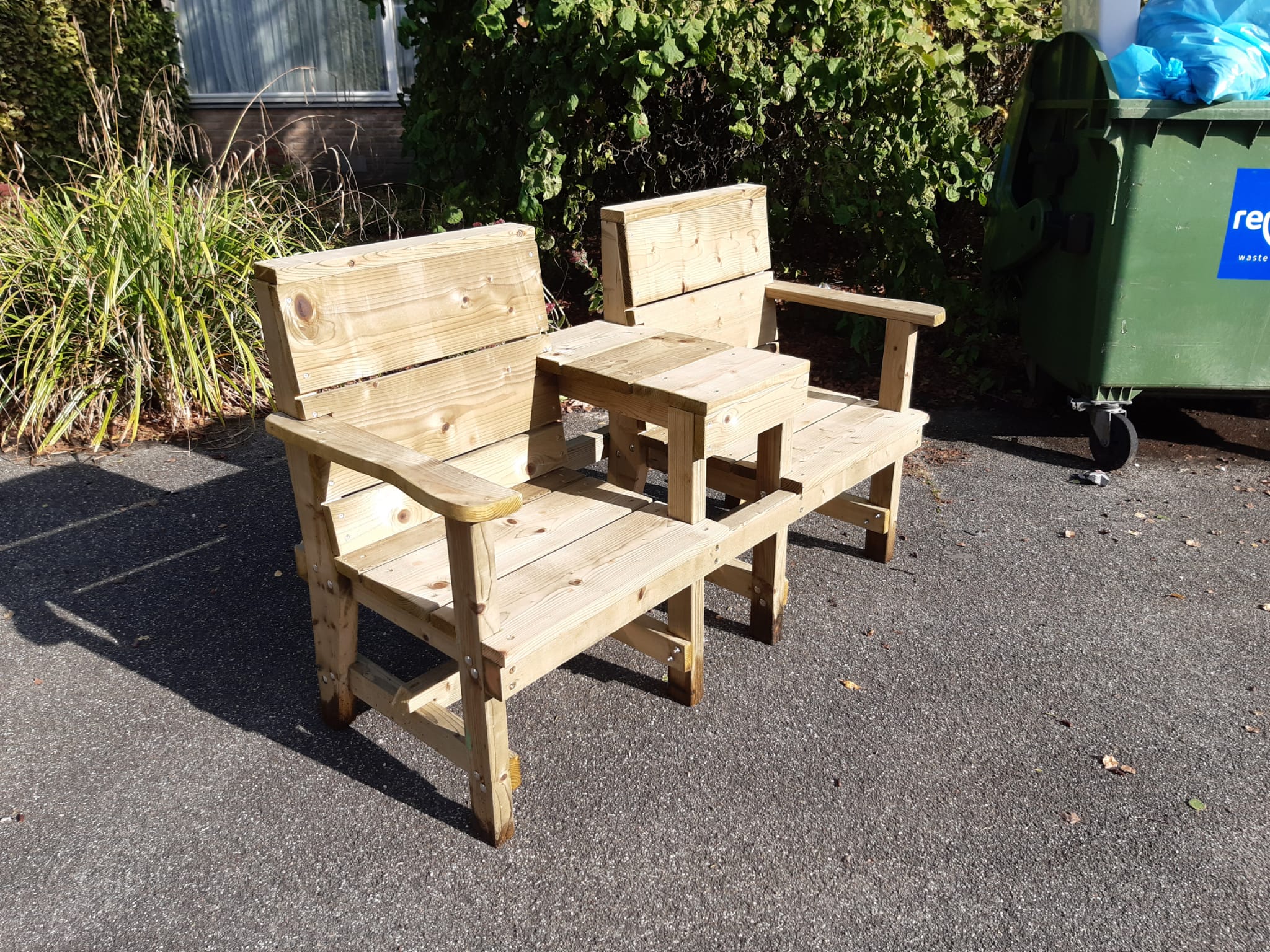 Stoeltjes van steigerhout