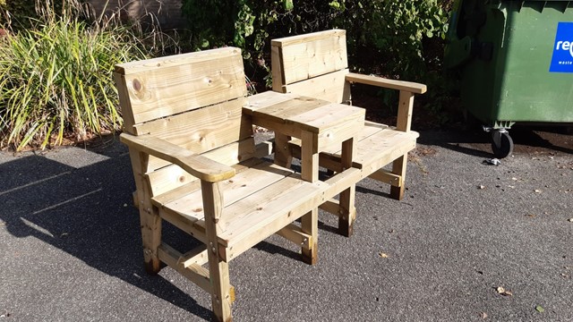 Stoeltjes van steigerhout