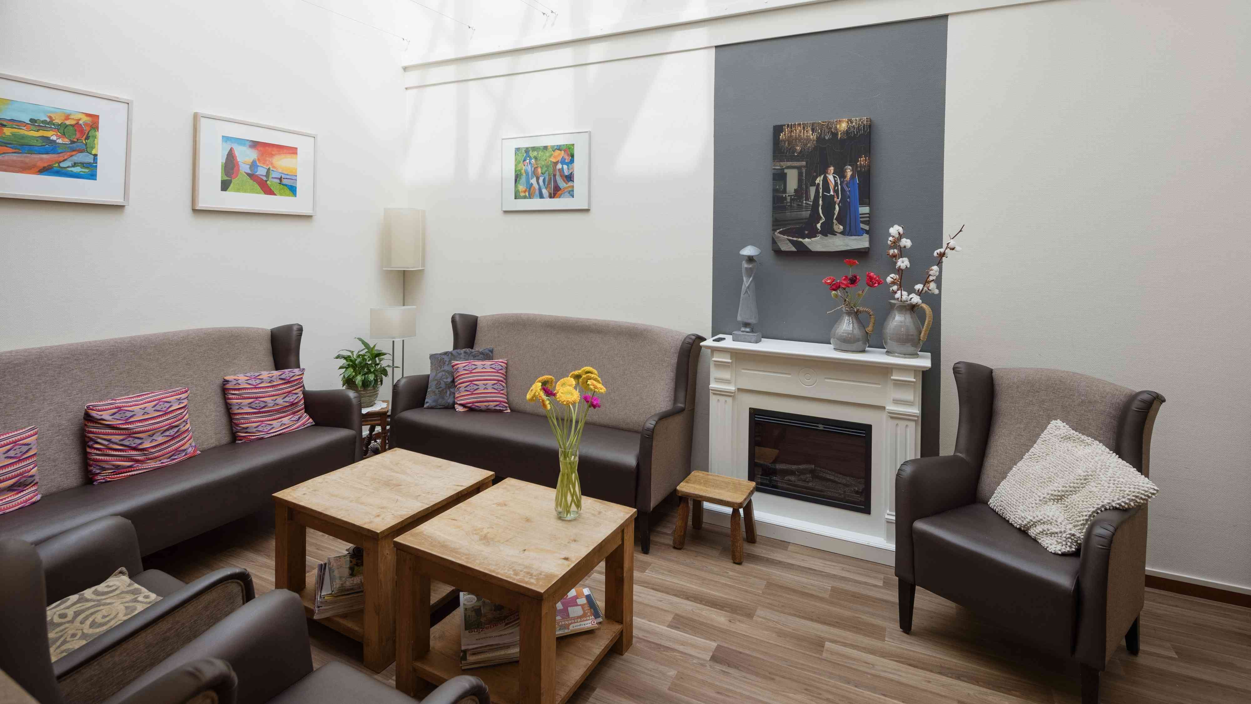 De gezamenlijke woonkamer