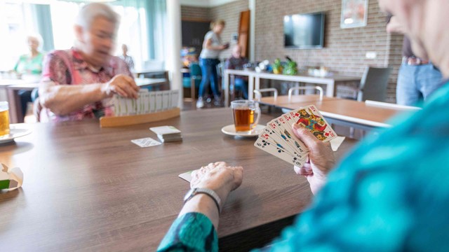 Kaarten in het restaurant