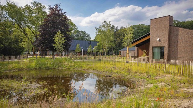 Tuin met vijver