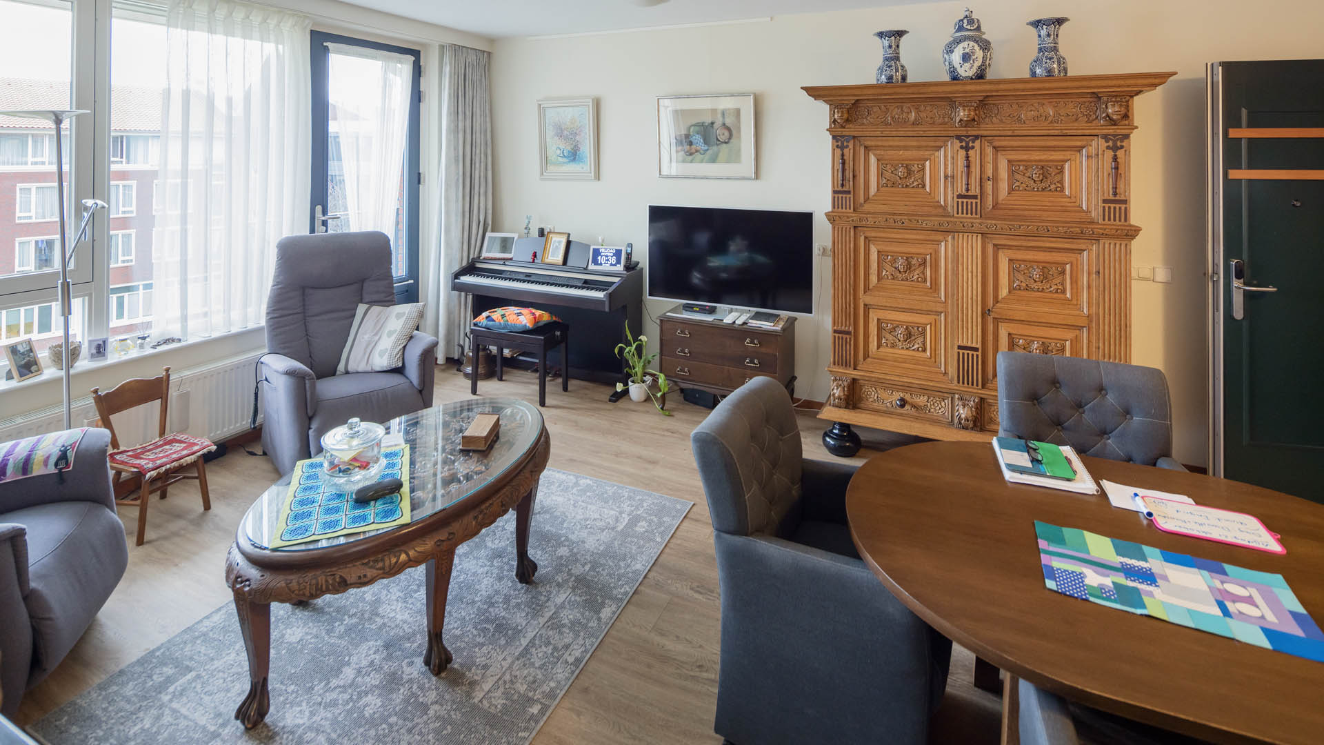 Woonkamer zorgappartement 