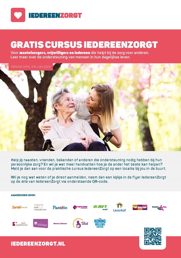 Gratis cursus IedereenZorgt - Lente 2024