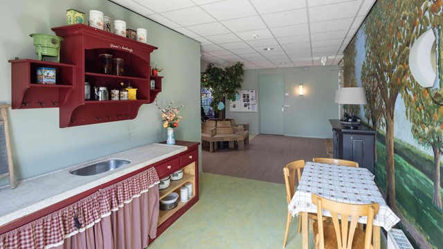 De gezamenlijke eetkamer