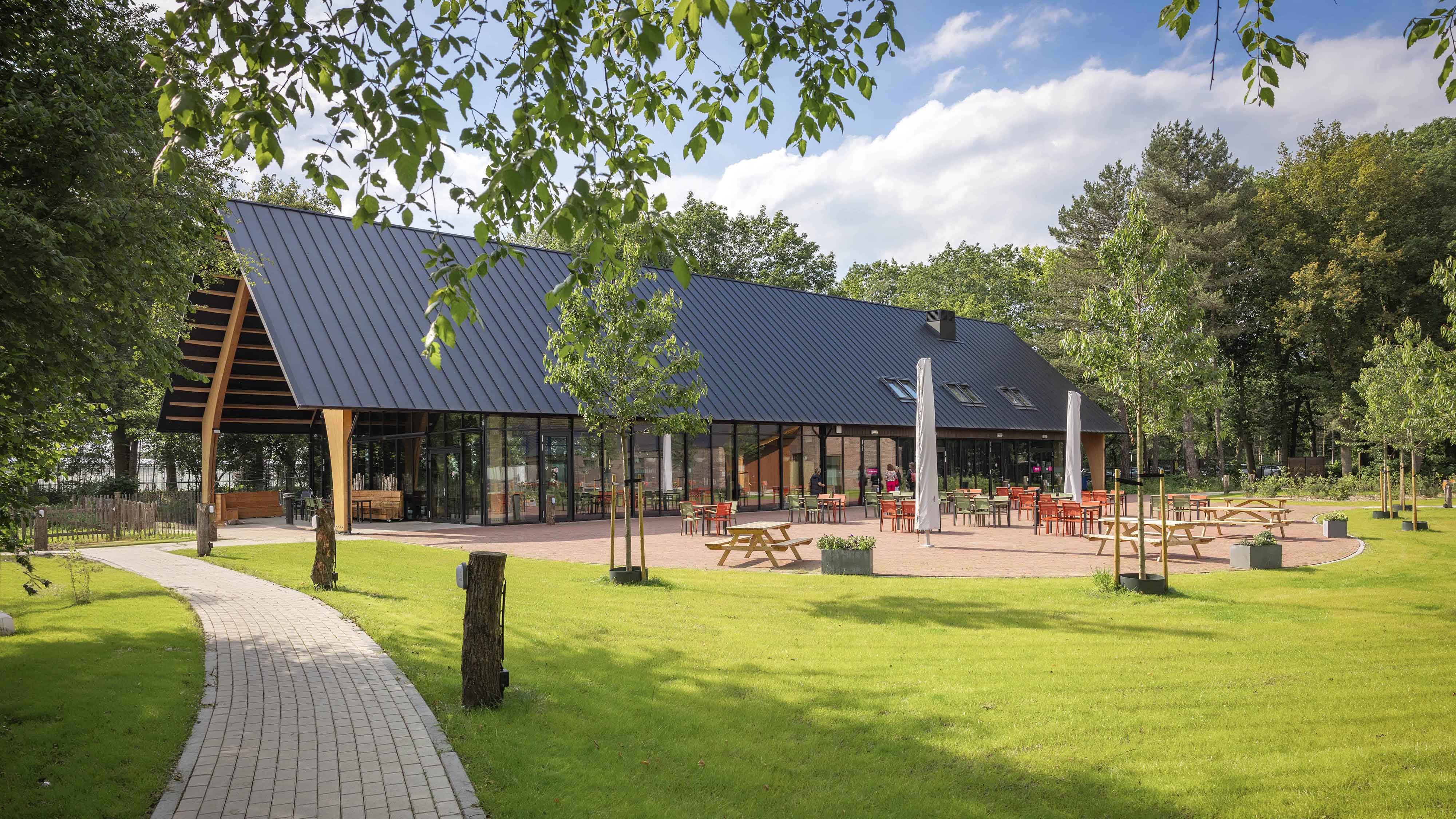 Buitenkant van het restaurant van Nieuwe Hoeven